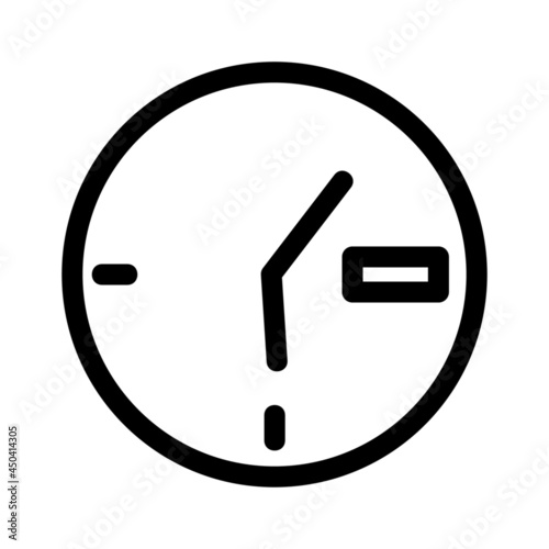 clock icon or logo isolated sign symbol vector illustration - high quality black style vector icons 