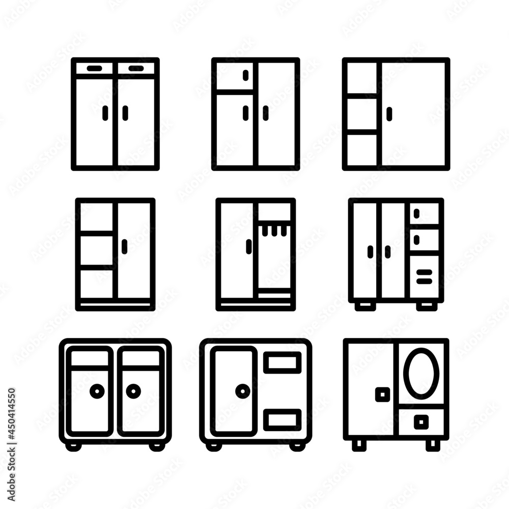 closet icon or logo isolated sign symbol vector illustration - high quality black style vector icons
