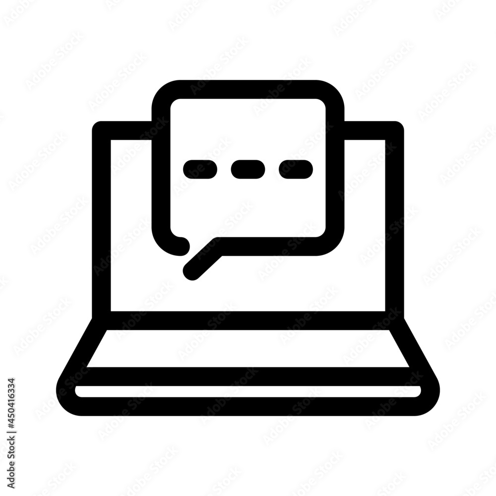 live chat icon or logo isolated sign symbol vector illustration - high quality black style vector icons
