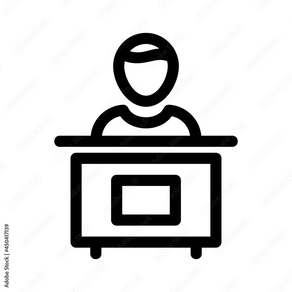 Naklejka premium reception icon or logo isolated sign symbol vector illustration - high quality black style vector icons 