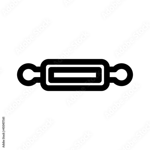 rolling pin icon or logo isolated sign symbol vector illustration - high quality black style vector icons  © emka angelina