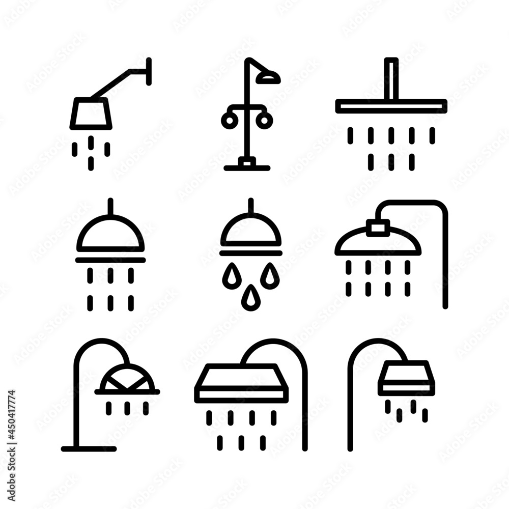 shower icon or logo isolated sign symbol vector illustration - high quality black style vector icons
