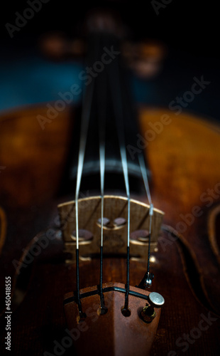 Violin close up musical instrument