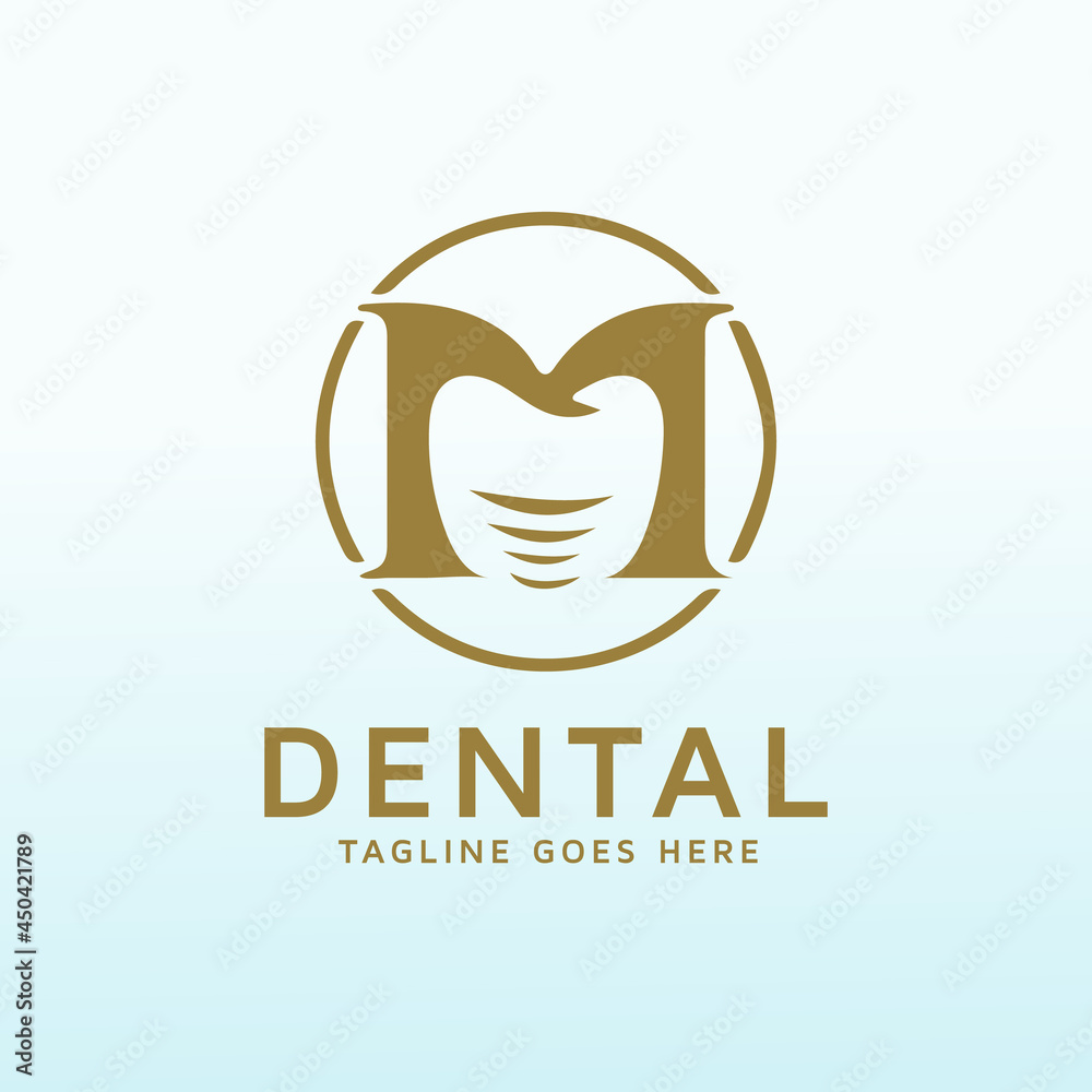 Fototapeta premium a sophisticated logo for a surgical dental practice