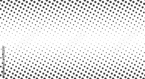 Halftone dots. Monochrome vector texture background. Flat vector illustration isolated on white