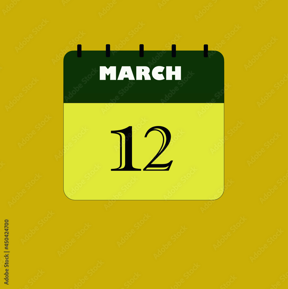 Flat icon calendar isolated on black background. Vector illustration. Flat icon calendar isolated on black background. Vector illustration.