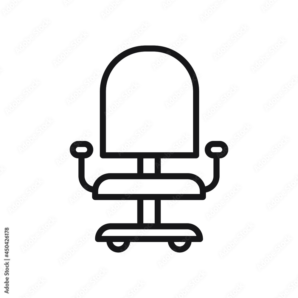 desk chair line icon illustration vector graphic desk chair line icon illustration vector graphic