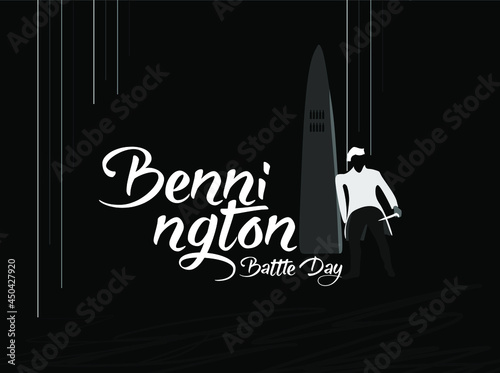 Bennington Battle Day. Banner and poster design for social media and print media.