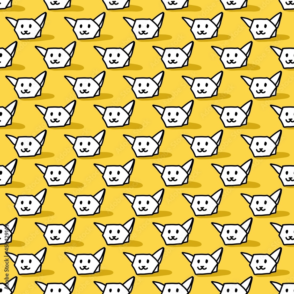 seamless pattern of cute cartoon background