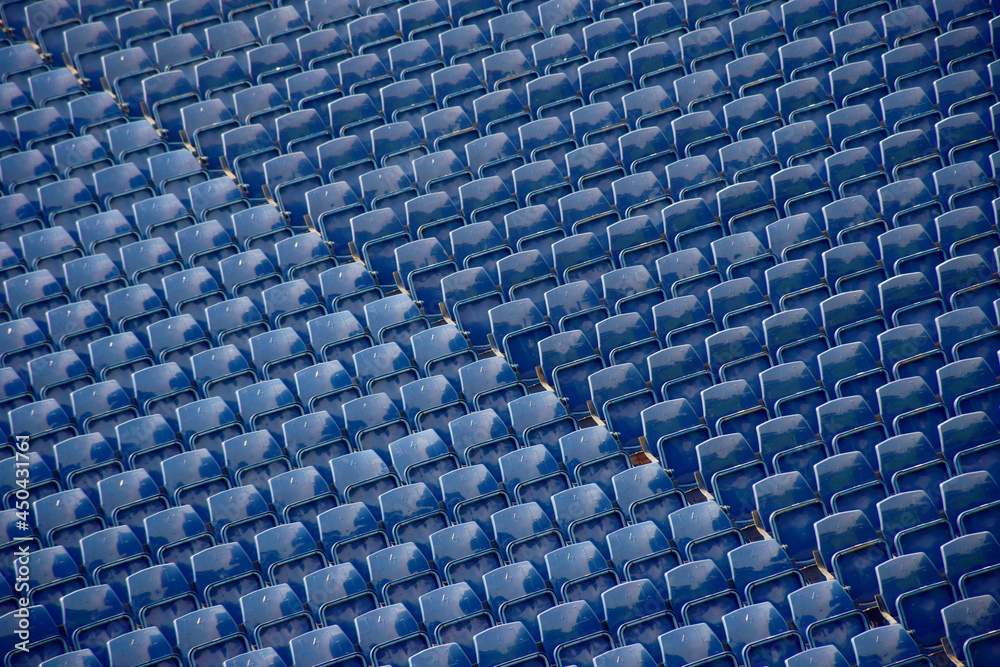 Football field seats general sports stadium