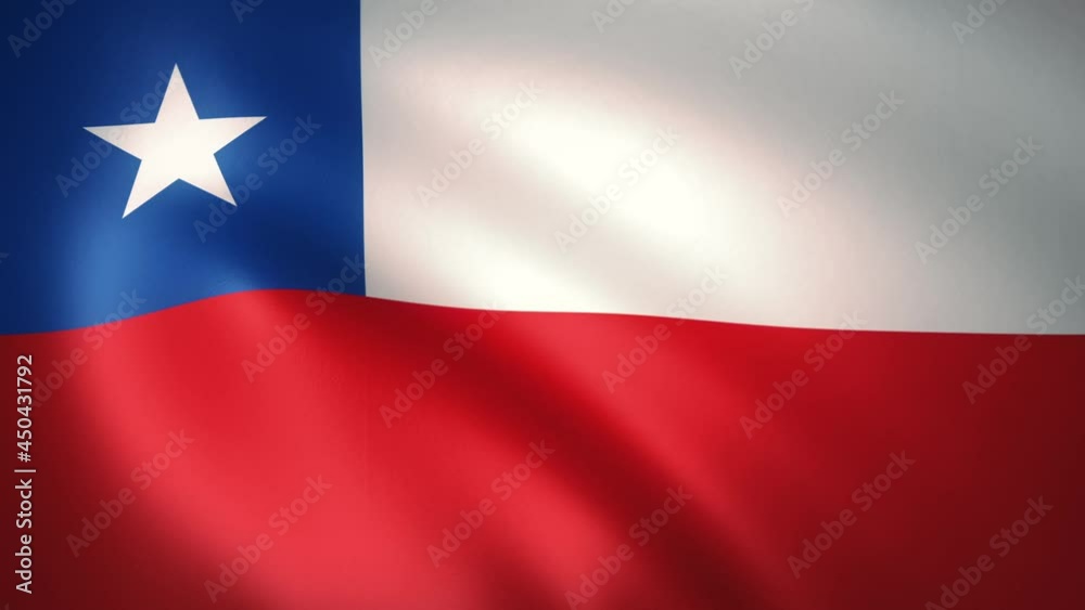National Flag of Chile Waving in the Wind (LOOP) National Flag of Chile Waving in the Wind (LOOP)