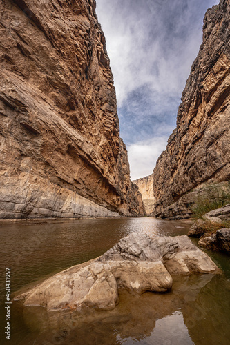 Exposed Rock in Santa Elana Canyon And The Rio Grande photo
