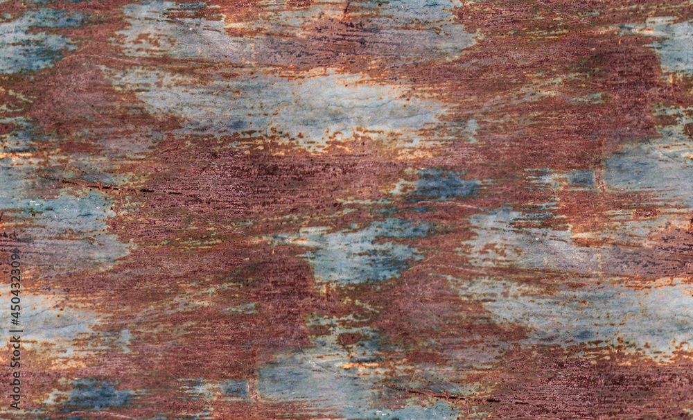 Seamless texture of old painted rusty metal. Seamless texture of old painted rusty metal.