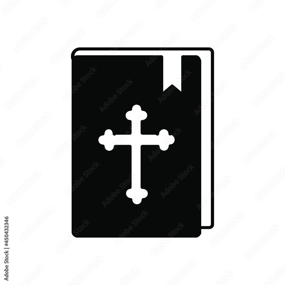 Bible Church with Religion Cross icons symbol vector elements for infographic web Bible Church with Religion Cross icons symbol vector elements for infographic web