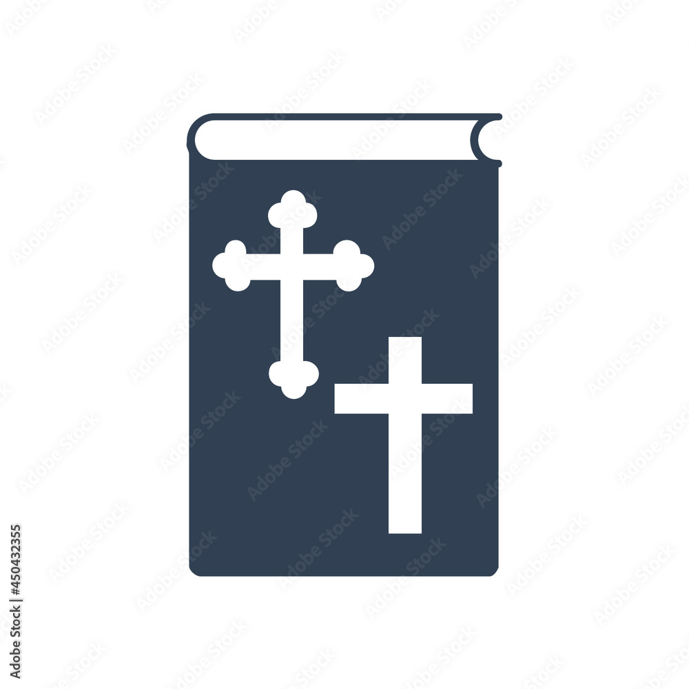 Bible Church with Religion Cross icons symbol vector elements for infographic web Bible Church with Religion Cross icons symbol vector elements for infographic web