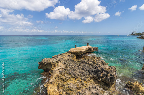 Hermosa foto del mar caribe en Cozumel, Quintana Roo, México. photo