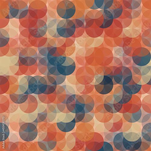 Abstract Seamless Colorful Circles Background