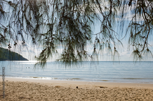 Принти на полотні Tranquil beach with no people around