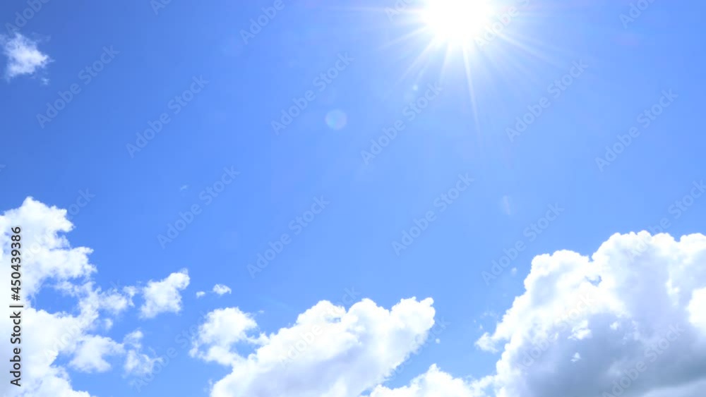 Blue sky white clouds. Puffy fluffy white clouds. Cumulus cloud cloudscape timelapse. Summer blue sky time lapse. Nature weather blue sky. White clouds background. Blue sky white clouds. Puffy fluffy white clouds. Cumulus cloud cloudscape timelapse. Summer blue sky time lapse. Nature weather blue sky. White clouds background.