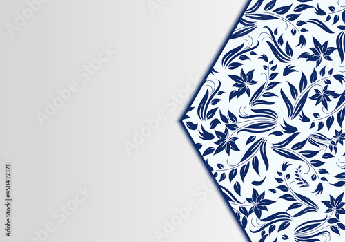 Chinese Porcelain Style Background, Template, The Cherry Flowers Patterns