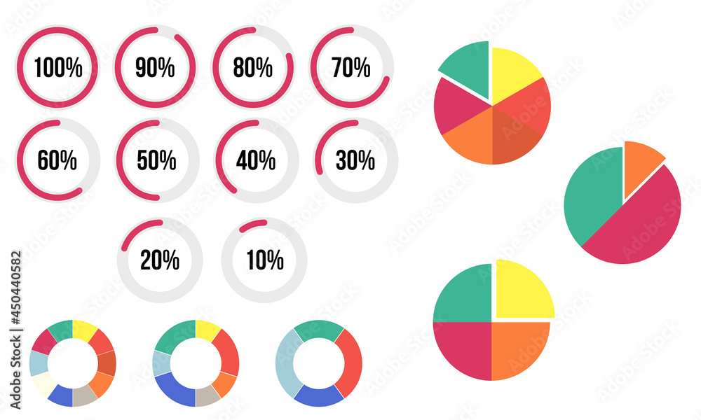 Business infographics. Pie chart, graph with options, steps. Vector circular diagram. Business infographics. Pie chart, graph with options, steps. Vector circular diagram.