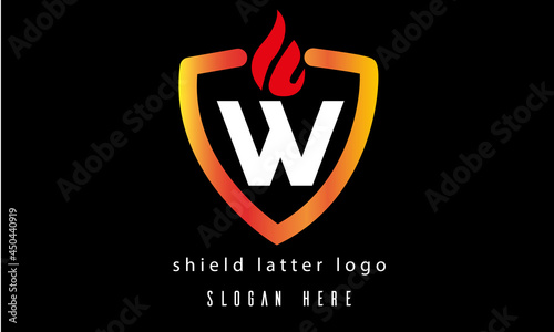 Free Download W shield fire logo - GFXLoad