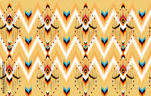 Ikat Indian seamless pattern design for fabric textile. 
Molde patron abstracts . Aztec, boho, geometric, fabric, 
ethnic, ikat, native, tribal, carpet, mandala, African,
American chevron vector.