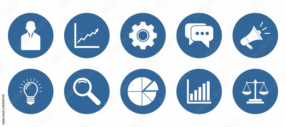 business and finance icon set vector sign symbol business and finance icon set vector sign symbol