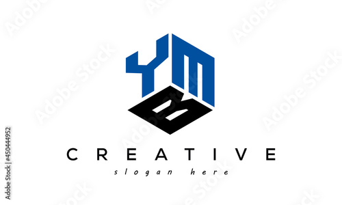 Letter YMB creative logo design vector	 photo