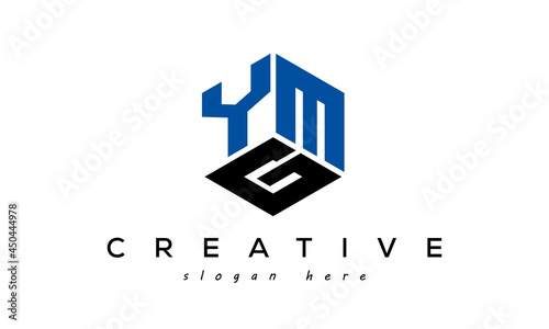 Letter YMG creative logo design vector	 photo