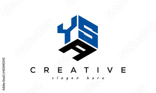 Letter YSA creative logo design vector	 photo