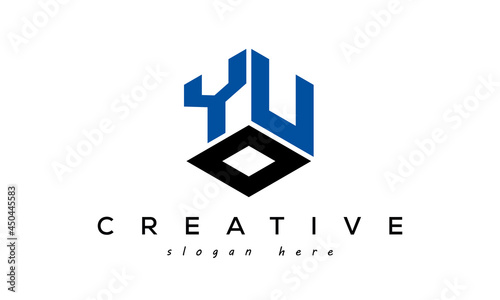 Letter YUO creative logo design vector	 photo