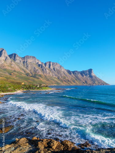 View of the Kogelberg Mountains along Clarence Drive between Gordon's Bay and Rooi-Els. False Bay. Western Cape. South Africa photo