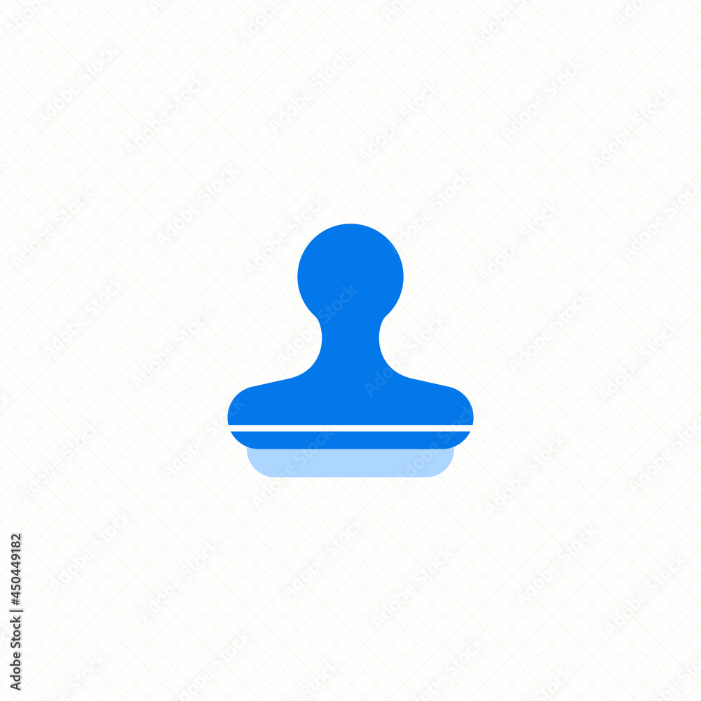 stamp single icon simple flat design vector stamp single icon simple flat design vector