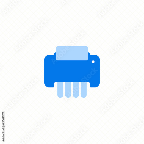 shredder single icon simple flat design vector