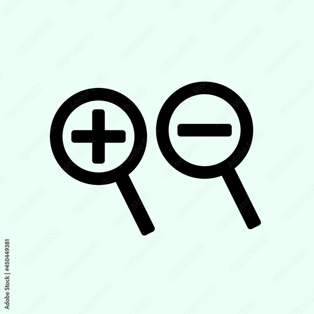 magnifying icon set magnifying icon set