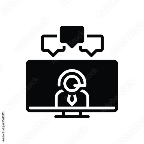 Black solid icon for interpreted