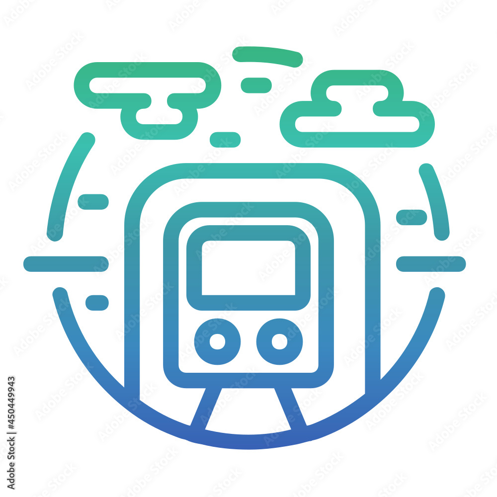 Subway ,Transportation gradient icon. Subway ,Transportation gradient icon.