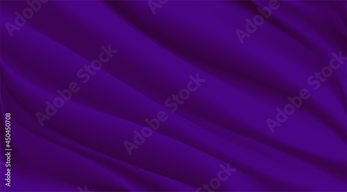 The luxury of purple fabric texture background.Closeup of rippled silk fabric.Abstract white cloth or liquid wave vector background.Cloth soft wave. Creases of satin, silk, and cotton.