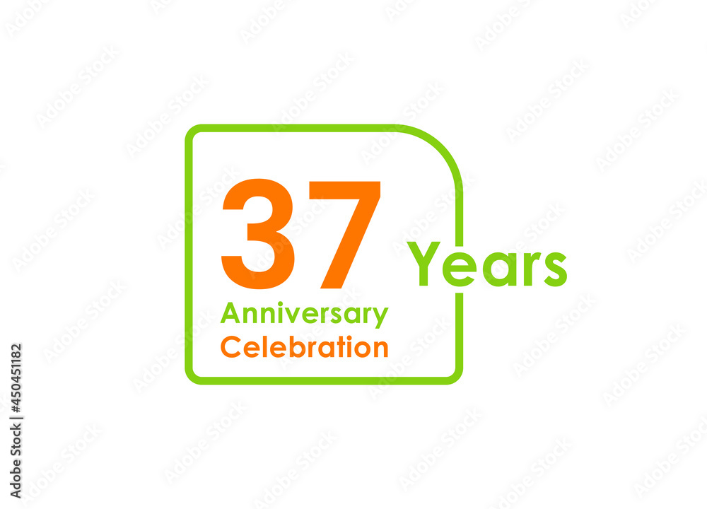37 years anniversary celebration Vector Template Design Illustration 37 years anniversary celebration Vector Template Design Illustration