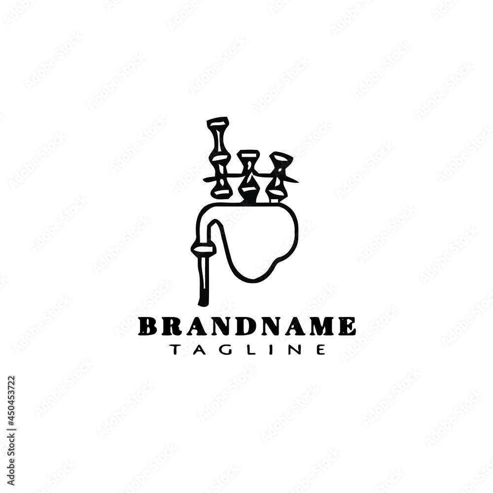 bagpipes logo icon design template vector illustration bagpipes logo icon design template vector illustration