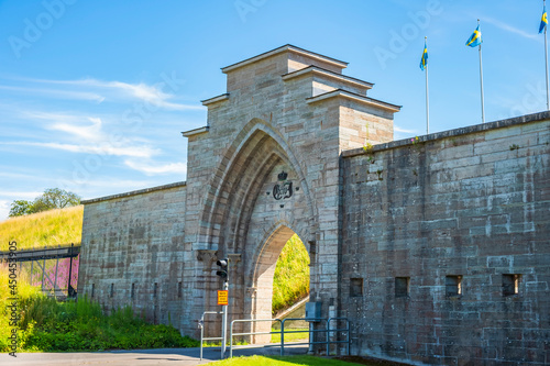 Road gate to Karlsborg Fortress in Sweden
