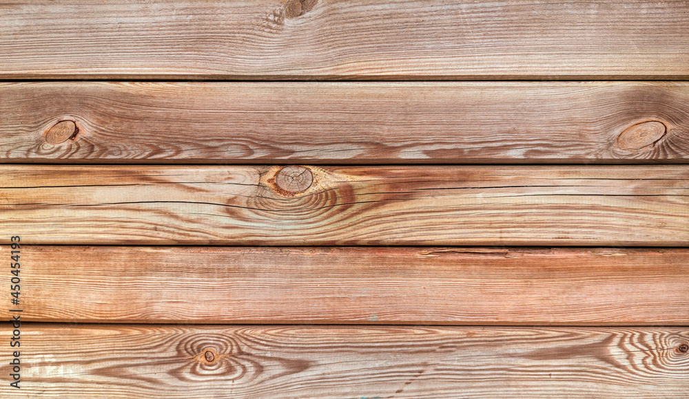 Fototapeta premium texture of brown wood plank wall. background of wooden surface