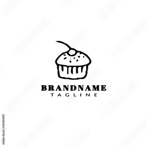 delicious bakery cartoon logo design template icon vector illustration