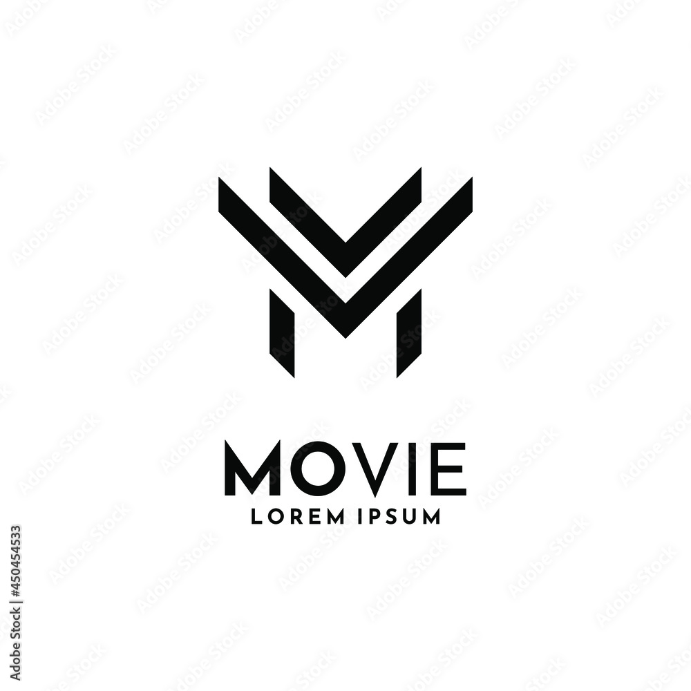 initial letter MV VM logo vector design template initial letter MV VM logo vector design template