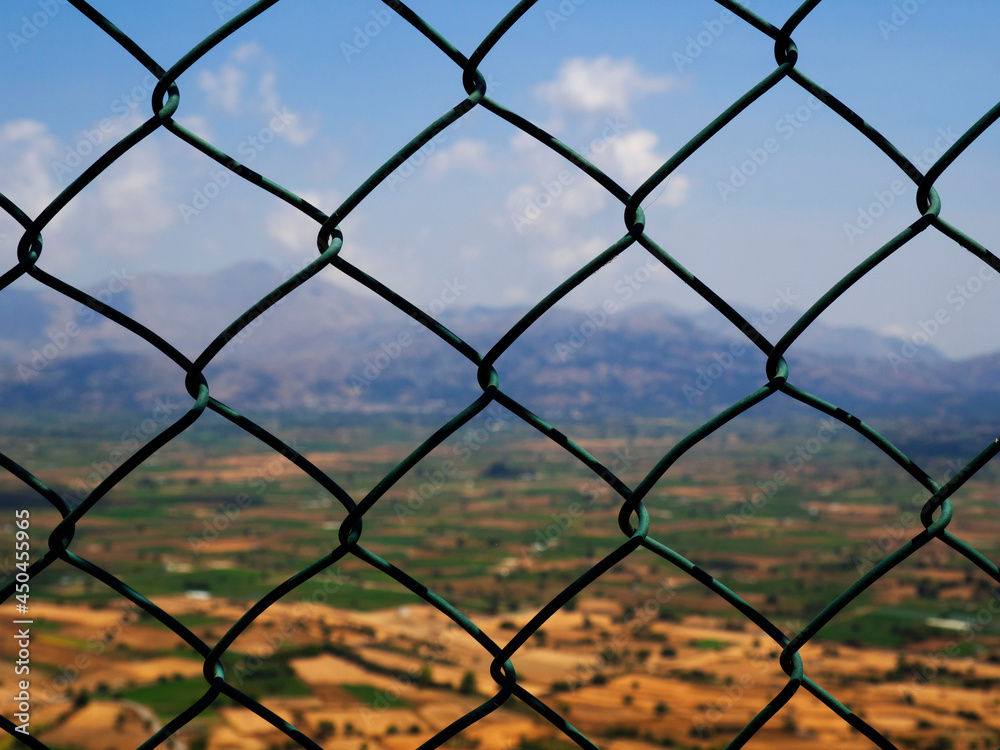 Fototapeta premium fence and sky