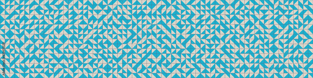 Fototapeta premium Abstract Geometric Pattern generative computational art illustration