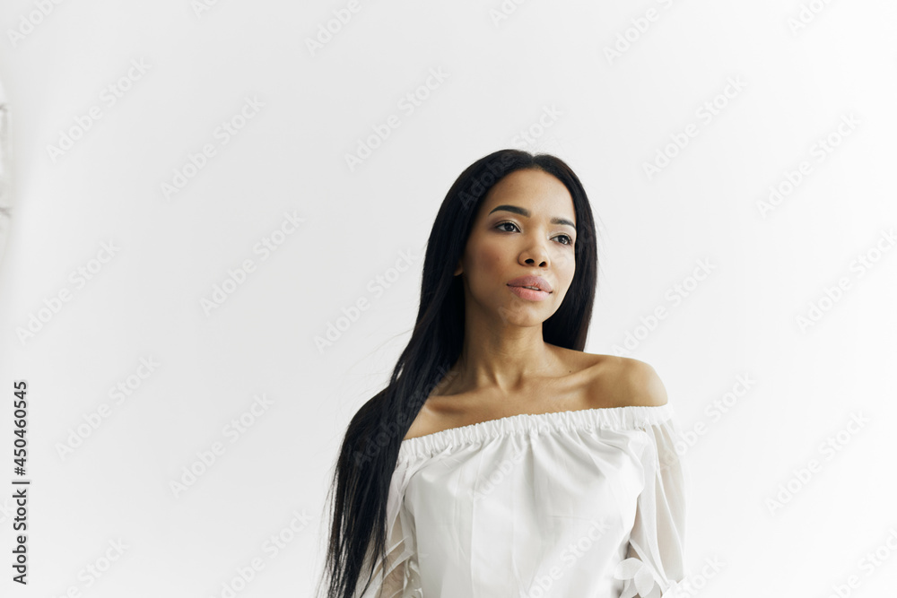 cute african woman fashion hairstyle white dress cute african woman fashion hairstyle white dress