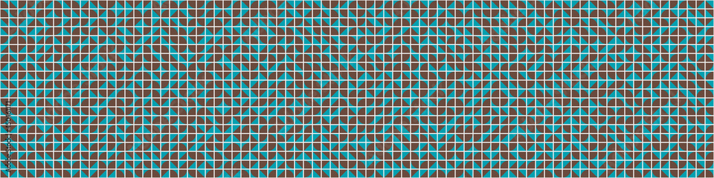 Fototapeta premium Abstract Geometric Pattern generative computational art illustration