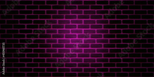 black and pink brick wall texture background with vignette. copy space for text.